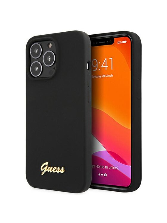 Etui na telefon Guess, Czarne, iPhone 13 Pro Max