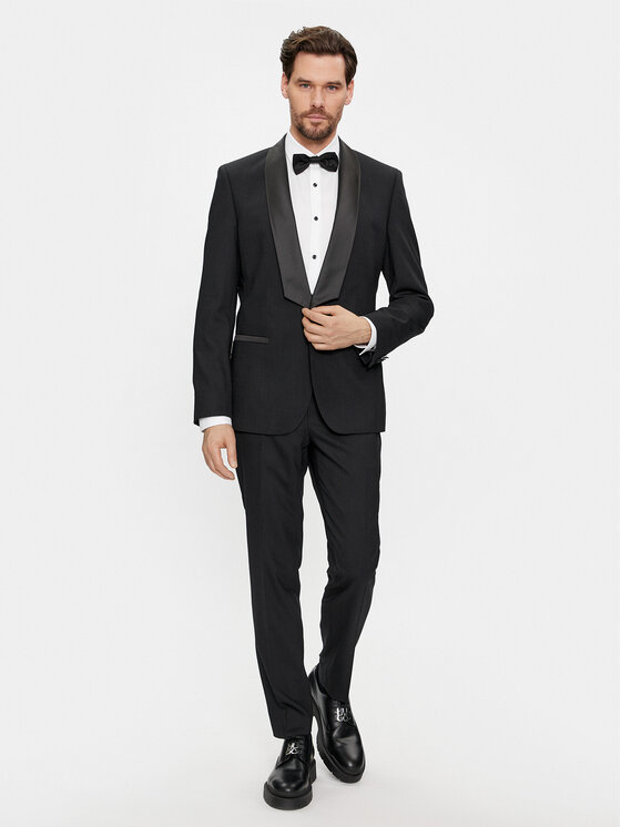 HUGO Hugo Öltöny Henry/Getlin241E1 50507120 Fekete Slim Fit