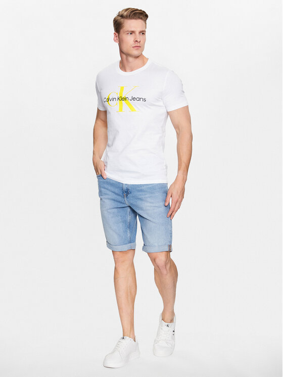 Calvin Klein Jeans Calvin Klein Jeans T-krekls J30J320806 Balts Regular Fit