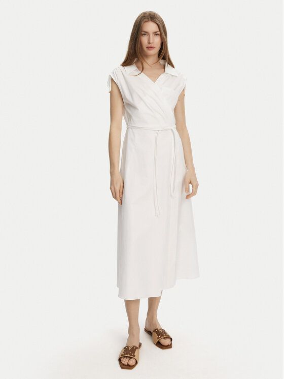 Marella Marella Kasdieninė suknelė Riviera 2513221052 Balta Relaxed Fit