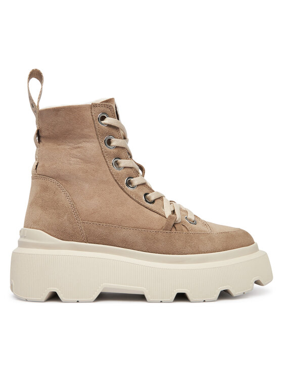 Inuikii Inuikii Schnürschuhe Matilda Shearling 1002.002.0012 Beige