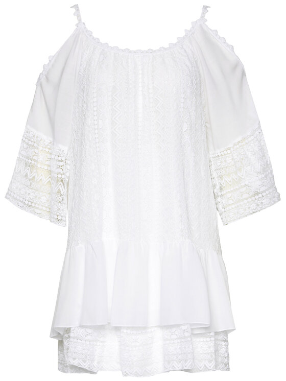 Guess Guess Vestito estivo Dalila W0GK1F WCUZ0 Bianco Oversize