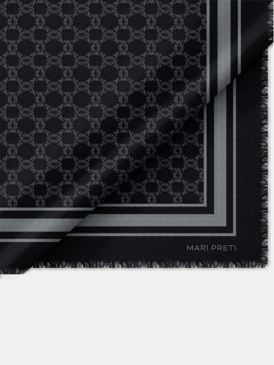MARI PRETI MARI PRETI Foulard MONOGRAM M Bordeaux