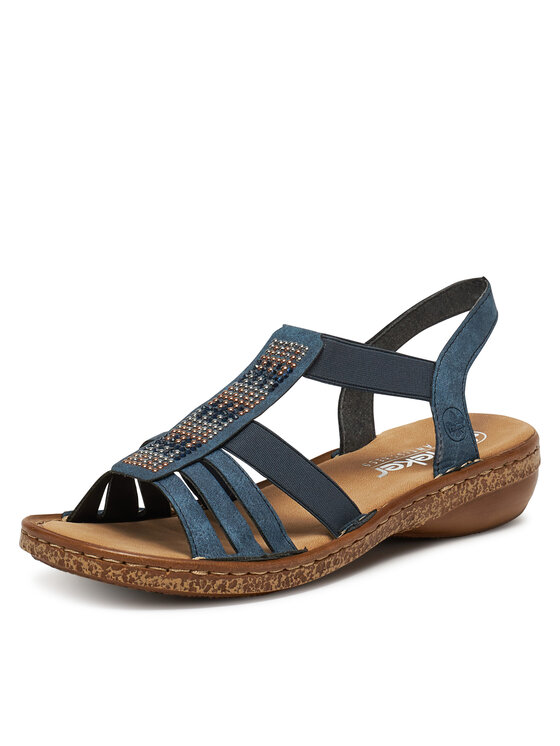 Rieker Rieker Sandály 628G7-14 Tmavomodrá