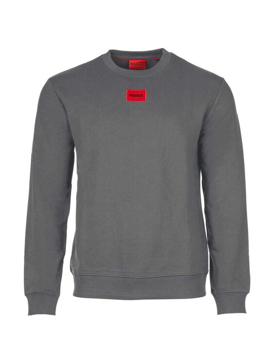 HUGO HUGO Sweter 26056 Szary Casual Fit