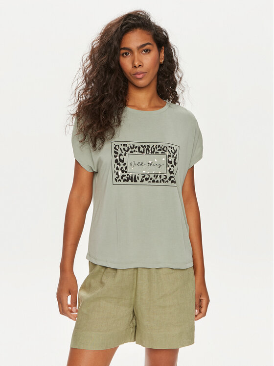 ONLY ONLY T-särk Free 15293567 Roheline Regular Fit