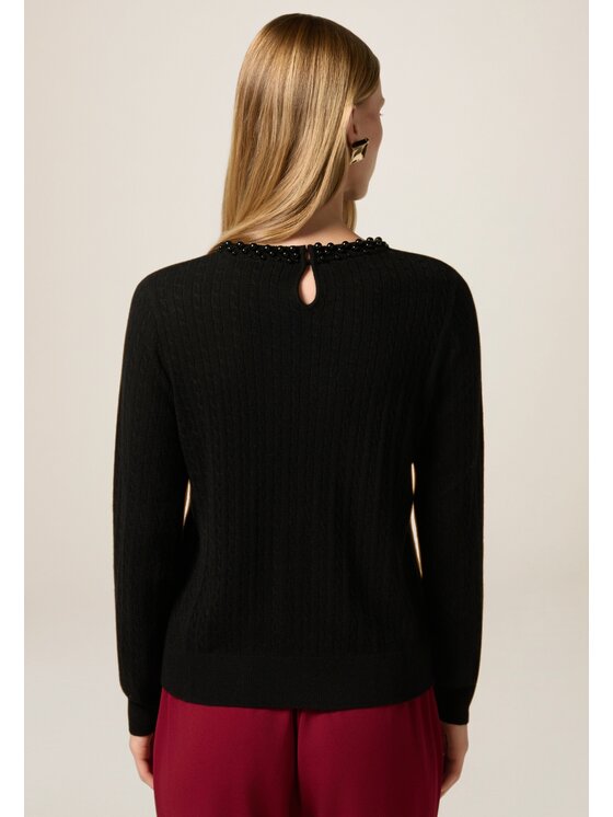 Oltre Oltre Cardigan M330J005070N033 Nero Regular Fit