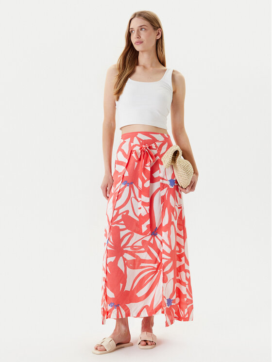 United Colors Of Benetton United Colors Of Benetton Maxi suknja 4VET50007 Crvena Regular Fit