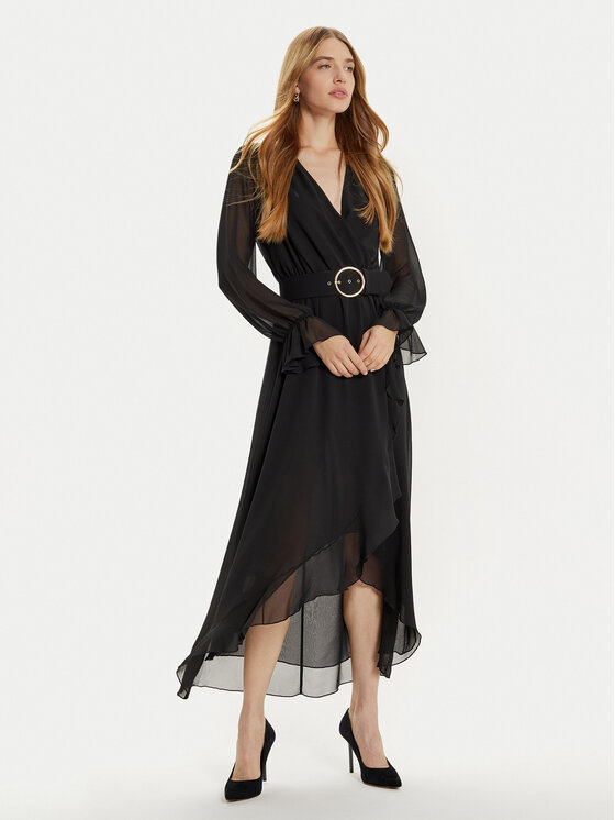 Rinascimento Rinascimento Kokteilinė suknelė CFC0121218003 Juoda Regular Fit