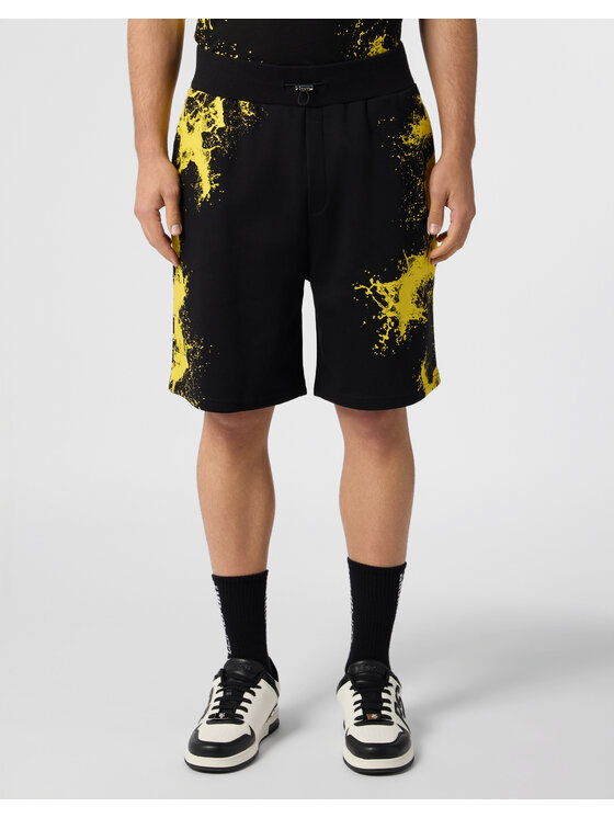 Plein Sport Plein Sport Szorty sportowe 28337 Czarny Jogger Fit