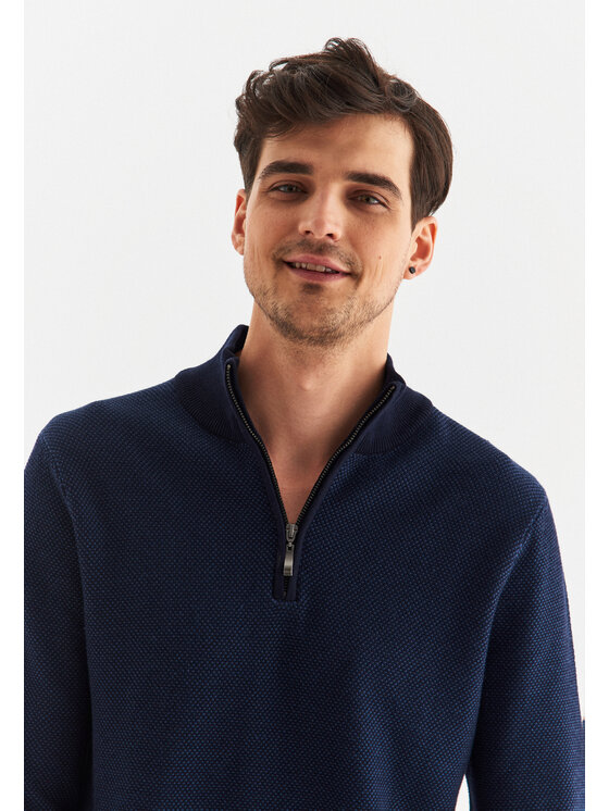 Pako Lorente Pako Lorente Sweter P22WF-2X-018 Granatowy Classic Fit