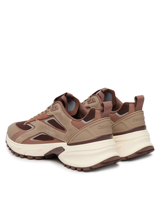 Calvin Klein Calvin Klein Sneakersy Hike Runner Ck Stripe Refl Su HW0HW03107 Brązowy