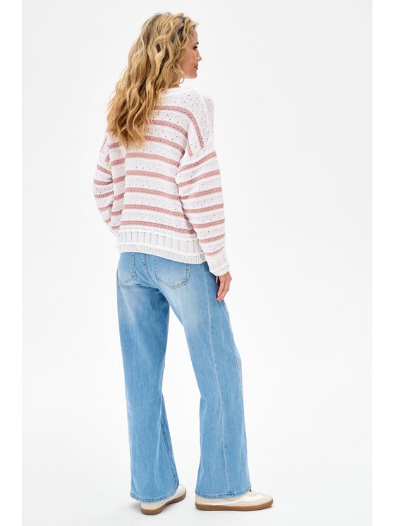 blue shadow blue shadow Sweter Kera Różowy Regular Fit