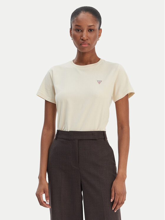 Guess Jeans Guess Jeans T-Shirt W4YI10 J1314 Beige Regular Fit