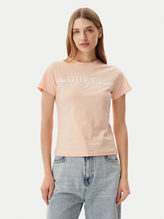Guess Guess T-Shirt V5GI03 I3Z14 Oranžová Regular Fit