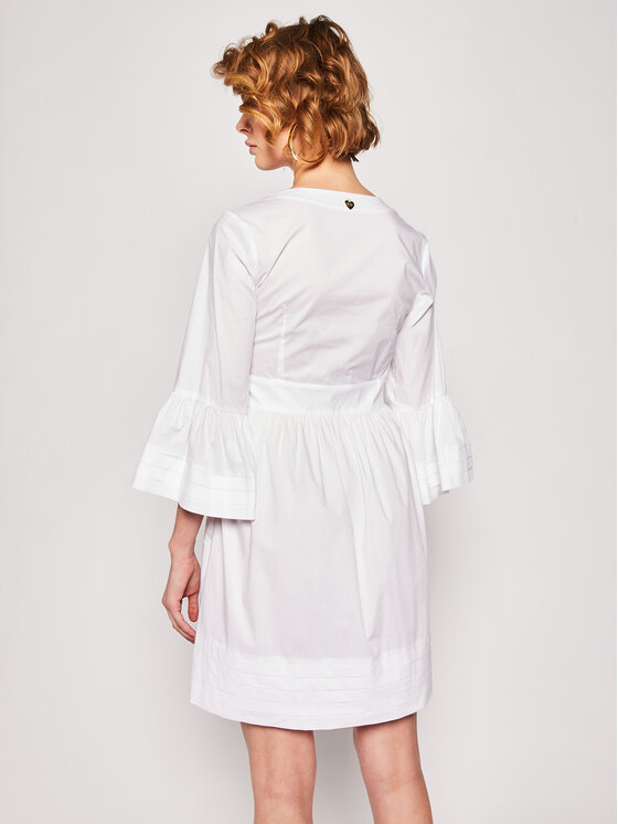 TWINSET TWINSET Sukienka codzienna 201TT2072 Biały Regular Fit