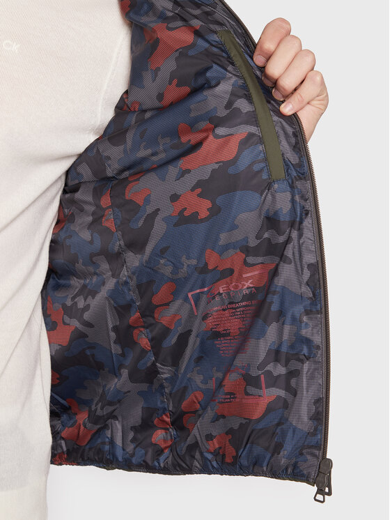 Geox Geox Μπουφάν μεταβατικό Dennie M2628E T2937 F3353 Πράσινο Regular Fit