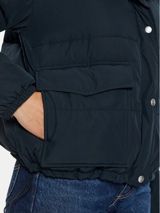 Lee Lee Pehelykabát 112355162 Fekete Relaxed Fit