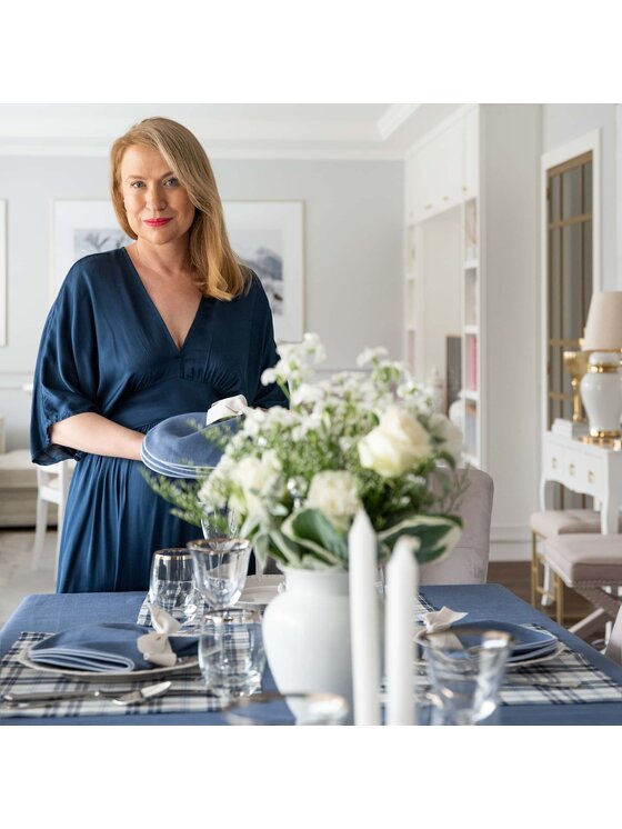 Roseberry Home Roseberry Home Obrus Royal Blue Niebieski