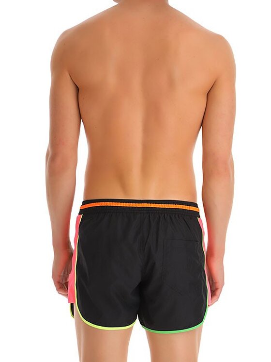 MOSCHINO Underwear & Swim MOSCHINO Underwear & Swim Plavecké šortky A6107 5989 1555 NEON BLACK Čierna Regular Fit