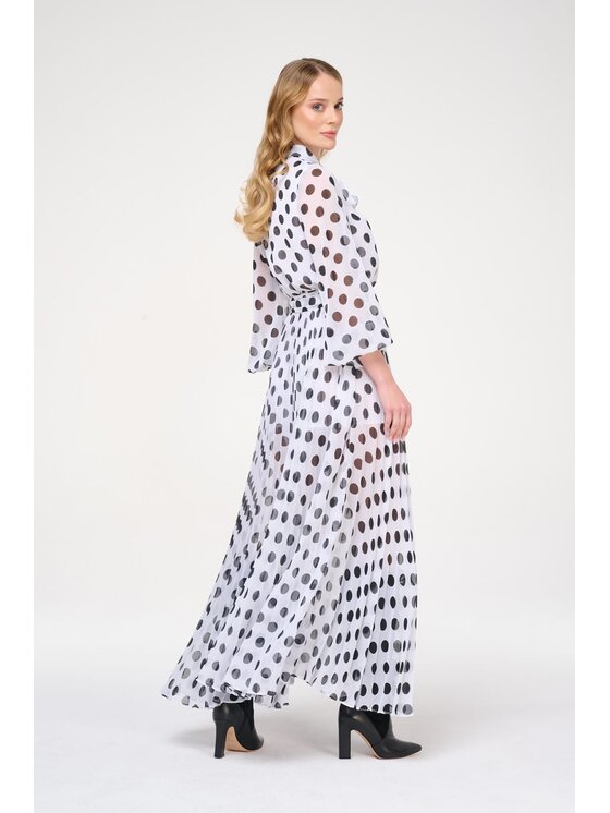 Castellani Castellani Sukienka codzienna Sukienka Roma Biały Regular Fit