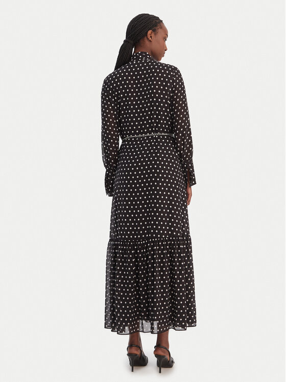 MICHAEL Michael Kors MICHAEL Michael Kors Košilové šaty MR68394K9J Černá A-Line Fit