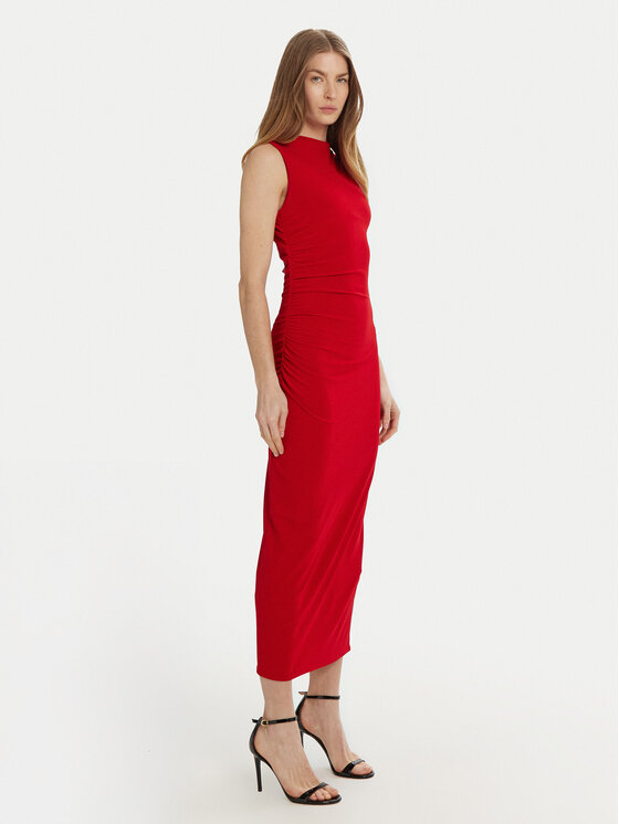 Marella Marella Každodenné šaty Nef 2513621061 Červená Slim Fit