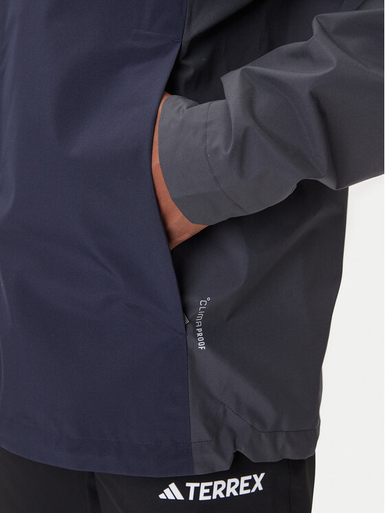 adidas adidas Větrovka Nat Geo Climaproof KC2343 Tmavomodrá Loose Fit
