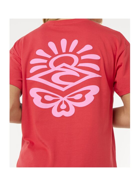 Rip Curl Rip Curl T-Shirt Icons Of Surf Relaxed Tee Czerwony Relaxed Fit