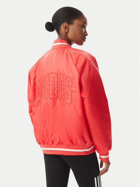 adidas adidas Яке бомбър Stadium JZ6921 Червен Loose Fit
