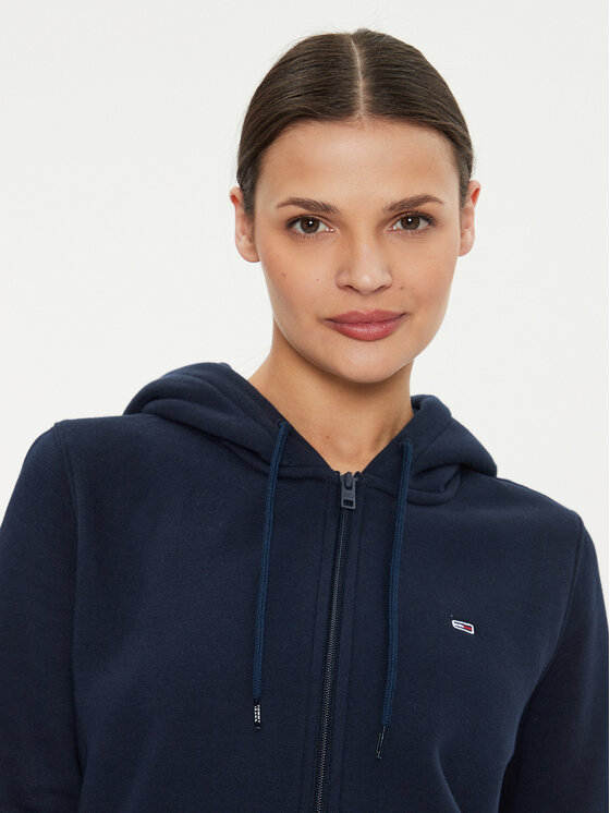 Tommy Jeans Tommy Jeans Bluza Flag DW0DW19729 Granatowy Regular Fit