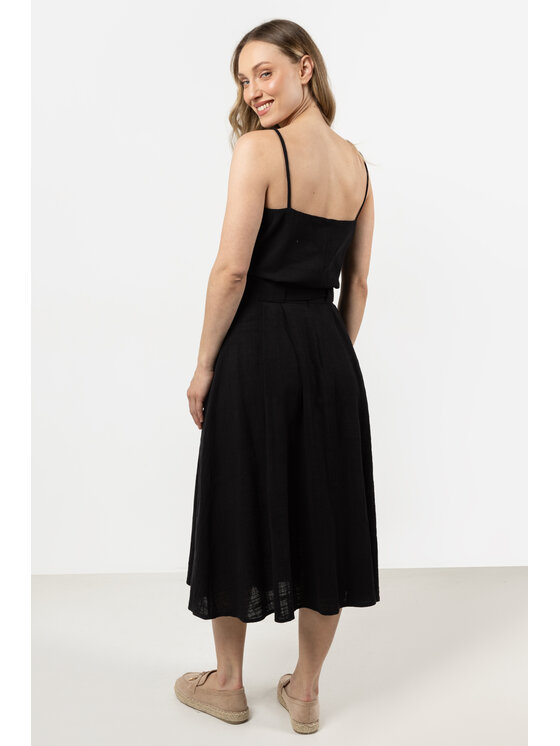 Awama Awama Spódnica A723 Czarny Basic Fit