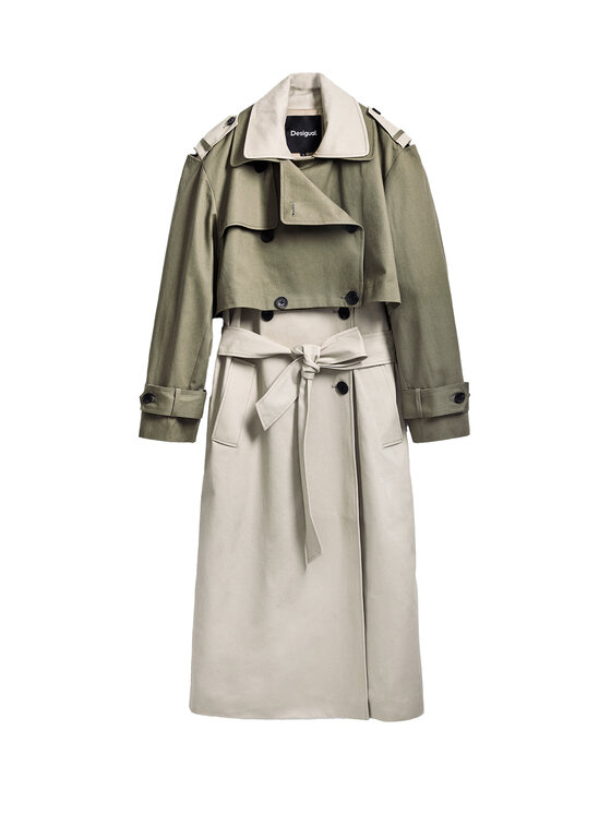Desigual Desigual Trench 25SWEW49 Beige Loose Fit