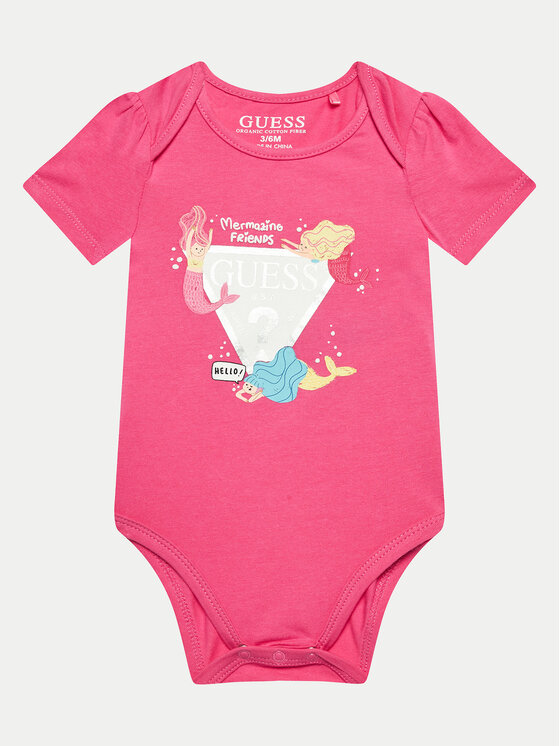 Guess Guess Set od 3 bodija S4GG14 K6YW4 Šarena Regular Fit