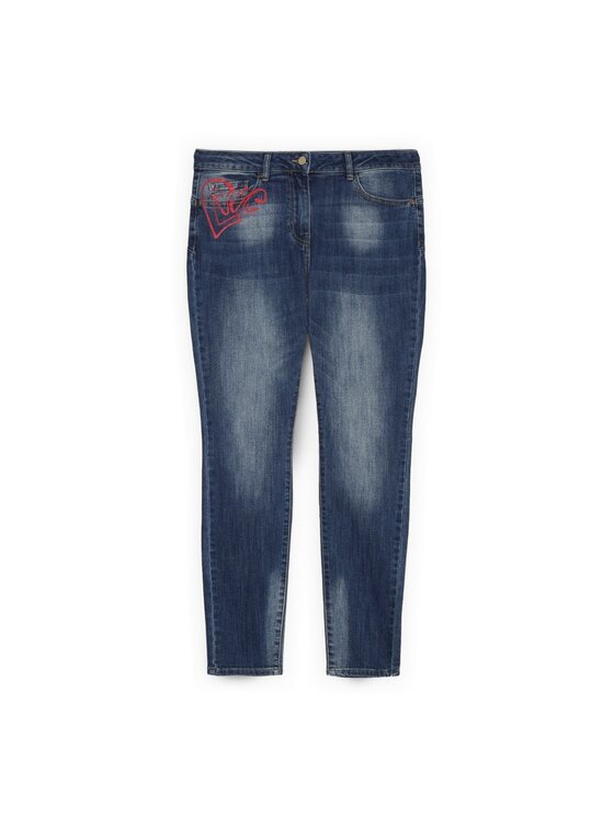 Fiorella Rubino Fiorella Rubino Jeansy P466T005167N034 Niebieski Skin Fit