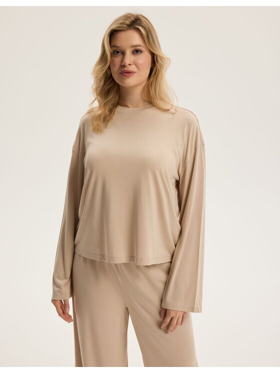 Esotiq Esotiq Bluzka 43913 Żółty Regular Fit
