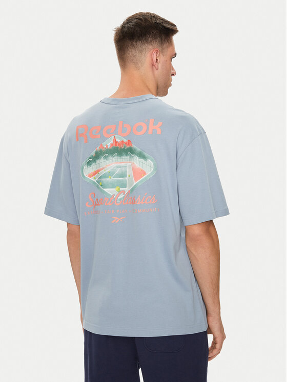 Reebok Reebok Tricou Classic Court Sport 100075741 Albastru Regular Fit