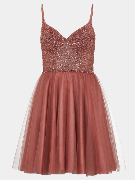 Hey Kyla Hey Kyla Коктейльна сукня 5AG014HK Оранжевий Regular Fit