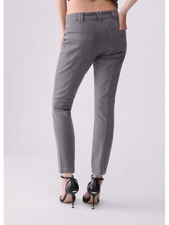 Liu Jo Liu Jo Spodnie materiałowe WF6113T1819X0785 Szary Regular Fit