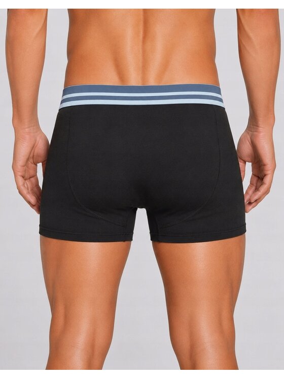 Lee Lee Bokserki Porter 3 Pack Cotton Elastane Trunks Czarny
