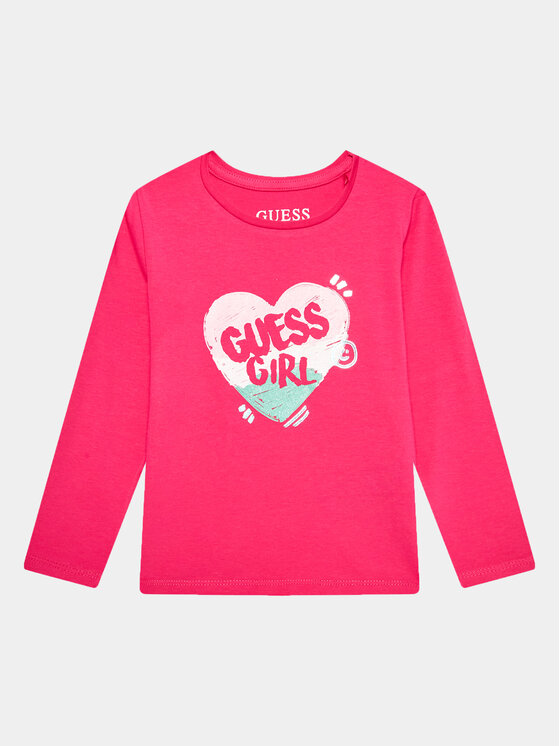 Guess Majica K3YI03 K6YW4 Roza Regular Fit