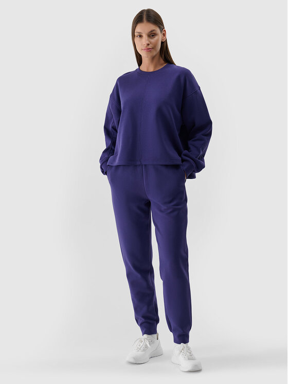 4F 4F Spodnie dresowe EMPOWERED BY NATURE Granatowy Regular Fit