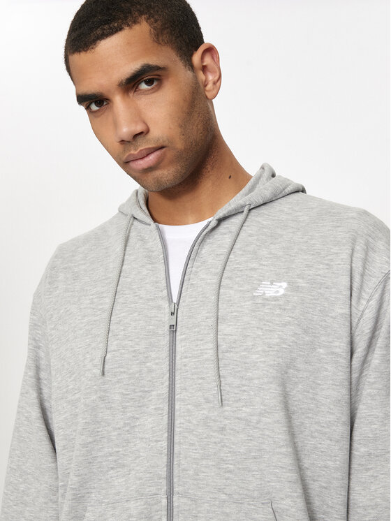 New Balance New Balance Bluza Essentials MJ41501 Szary Regular Fit