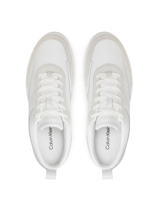 Calvin Klein Calvin Klein Snīkeri Low Top Lace Up Lth Mix HM0HM00851 Balts
