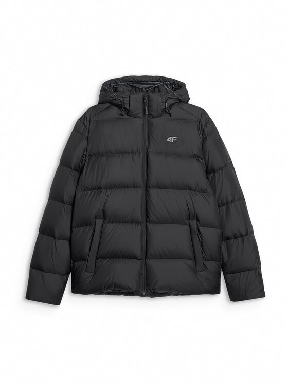 4F 4F Kurtka puchowa NATURAL (DOWN) WARMTH Czarny Regular Fit