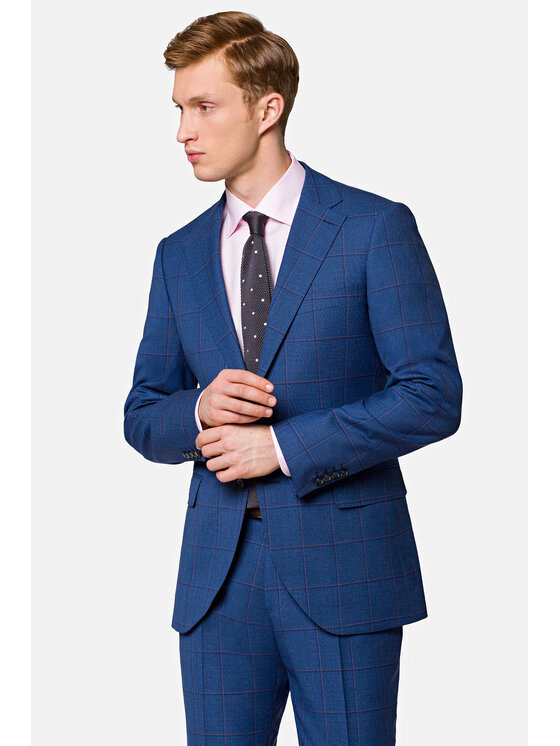 Lancerto Lancerto Garnitur Oslo Granatowy Regular Fit