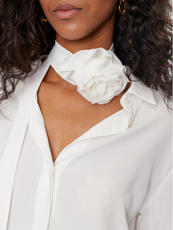 Marella Marella Camicia Nastro 2423116181 Écru Regular Fit