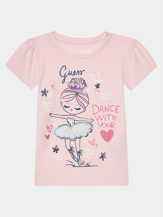 Guess Tricou K4RI21 K6YW4 Roz Regular Fit