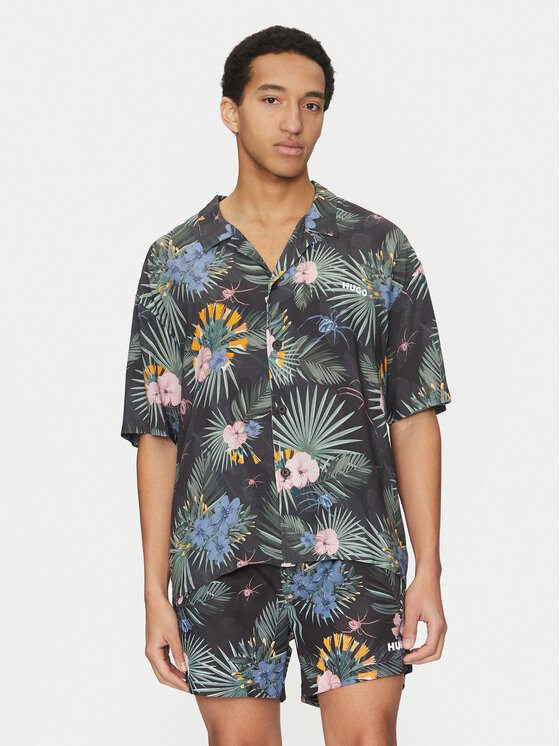 HUGO HUGO Cămașă Beach 50540065 Verde Relaxed Fit