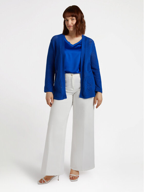 Fiorella Rubino Fiorella Rubino Cardigan M565L007937N024 Turchese Regular Fit